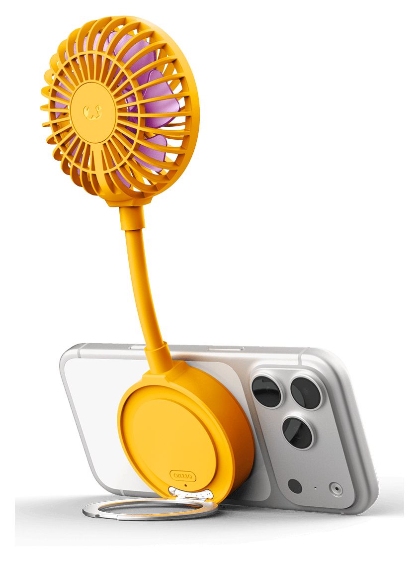 Magnetic Fan Handventilator  (Orange) 