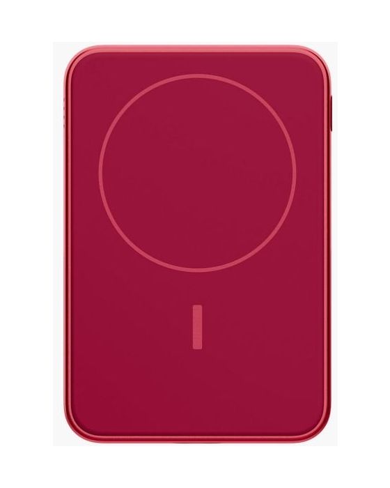 Wireless Magnetic 5000 mAh Powerbank USB Typ-C Kabelloses Laden  (Rot) 
