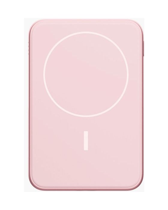 Wireless Magnetic 5000 mAh Powerbank USB Typ-C Kabelloses Laden  (Pink) 