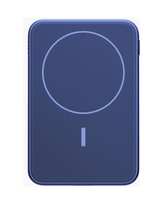 Wireless Magnetic 5000 mAh Powerbank USB Typ-C Kabelloses Laden  (Blau) 