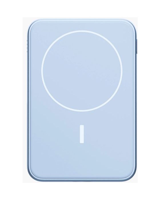 Wireless Magnetic 5000 mAh Powerbank USB Typ-C Kabelloses Laden  (Blau) 