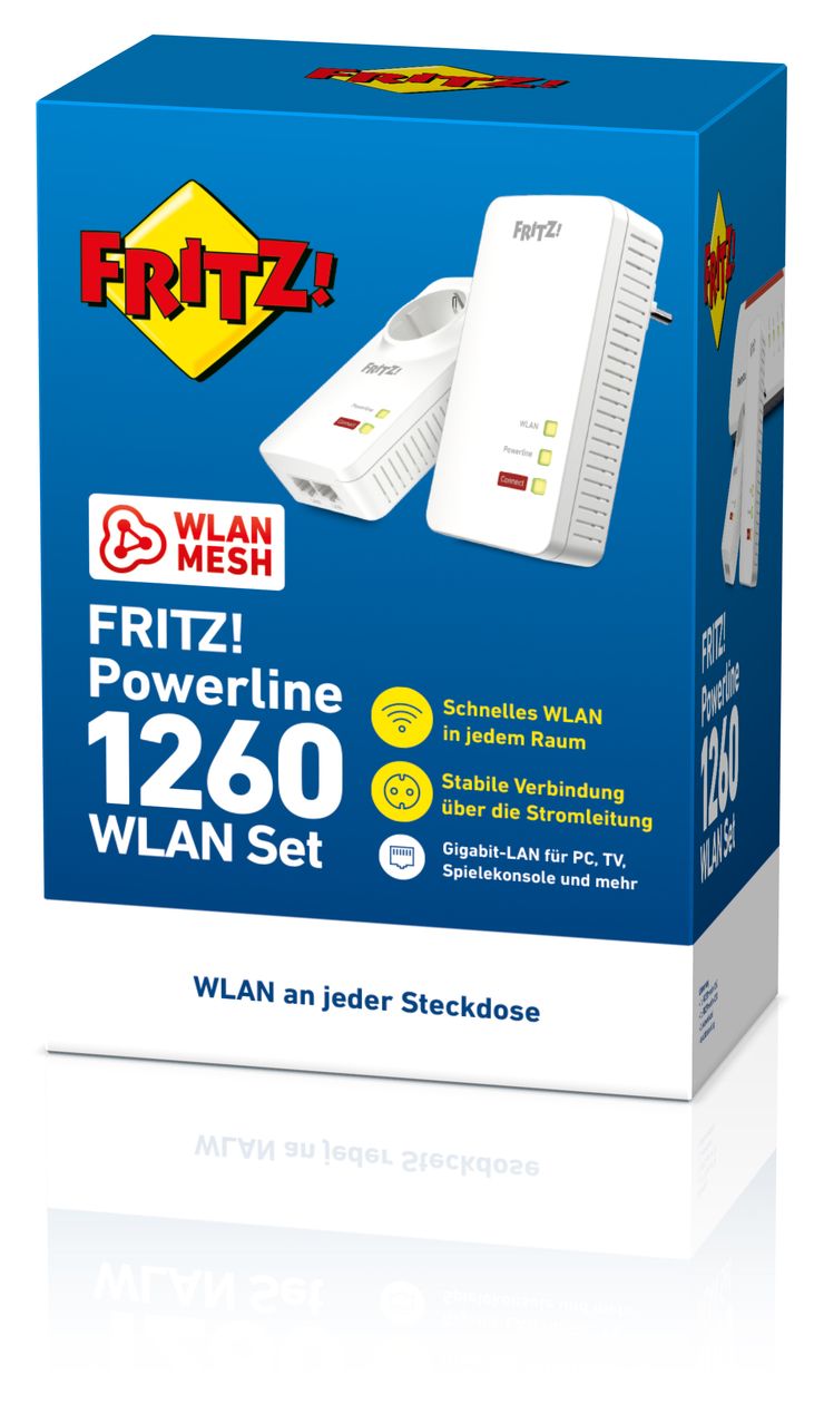 FRITZ! Powerline 1260E Wlan Set 1200 Mbit/s 