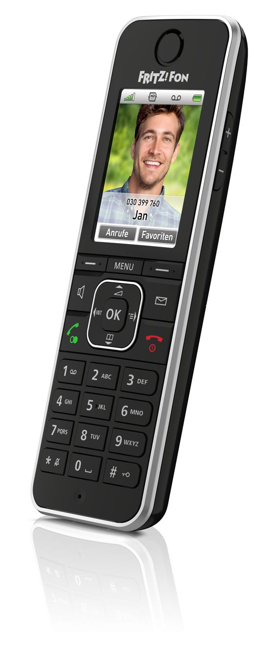 FRITZ!Fon C6 DECT-Telefon  (Schwarz) 