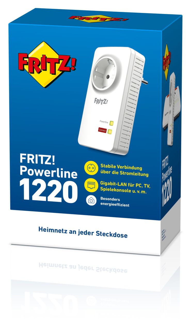 FRITZ!Powerline 1220 Adapter 1200 Mbit/s 