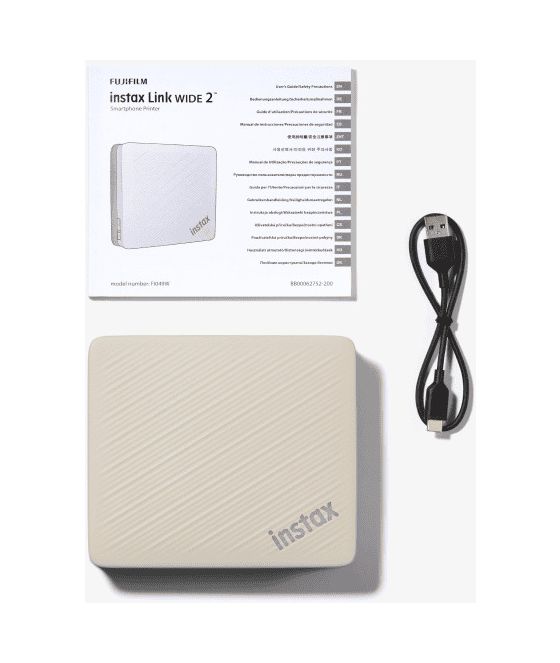 Instax Link Wide 2 2.4" x 3.9" (6.2x9.9 cm) Foto Drucker 318 x 318 DPI  (Beige) 