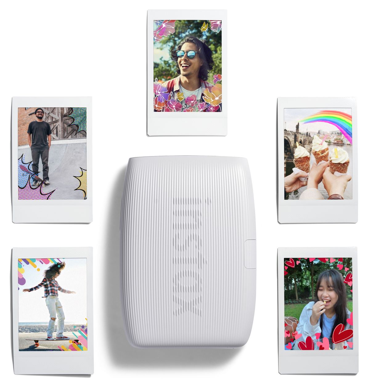 Instax Mini Link3 2.4" x 1.8" (6.2x4.6 cm) Foto Drucker 800 x 600 DPI  (Weiß) 