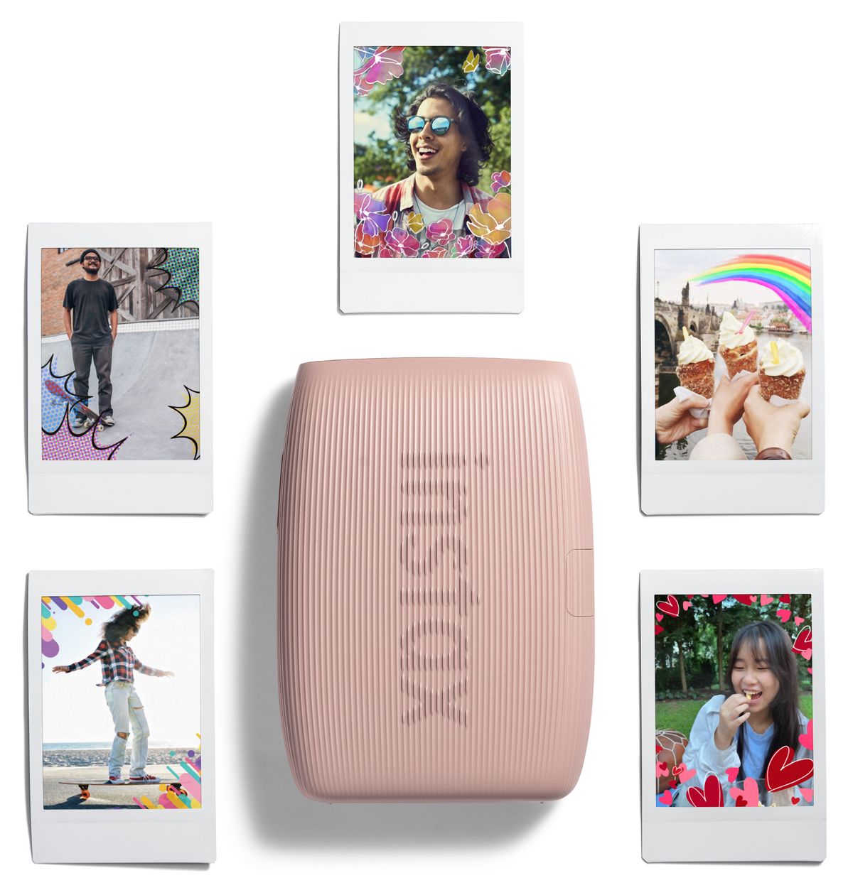 Instax Mini Link3 2.4" x 1.8" (6.2x4.6 cm) Foto Drucker 800 x 600 DPI  (Rose) 