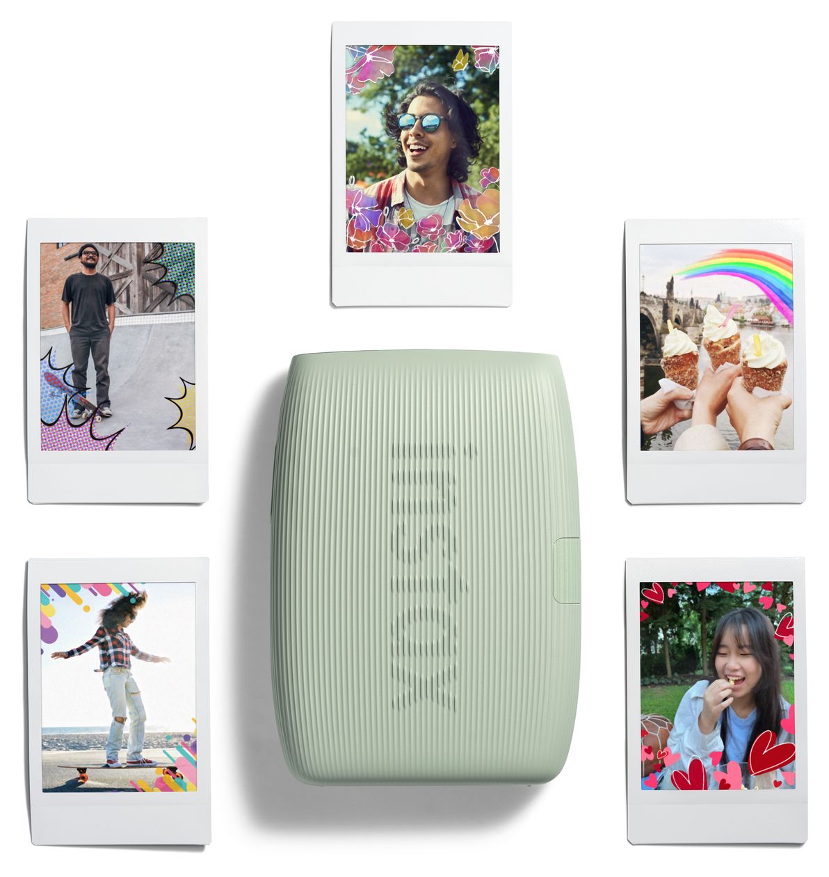 Instax Mini Link3 2.4" x 1.8" (6.2x4.6 cm) Foto Drucker 800 x 600 DPI  (Salbei) 