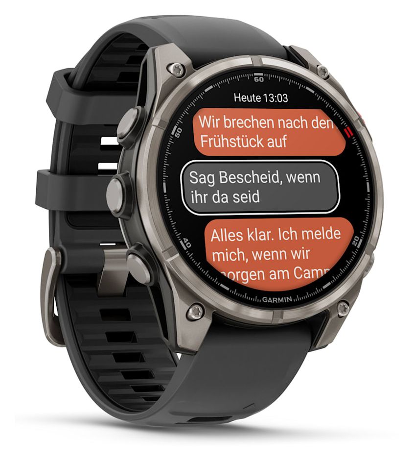 Fenix 8 Pro Digital 47 mm Smartwatch Rund 360 h  (Graphit, Titan) 