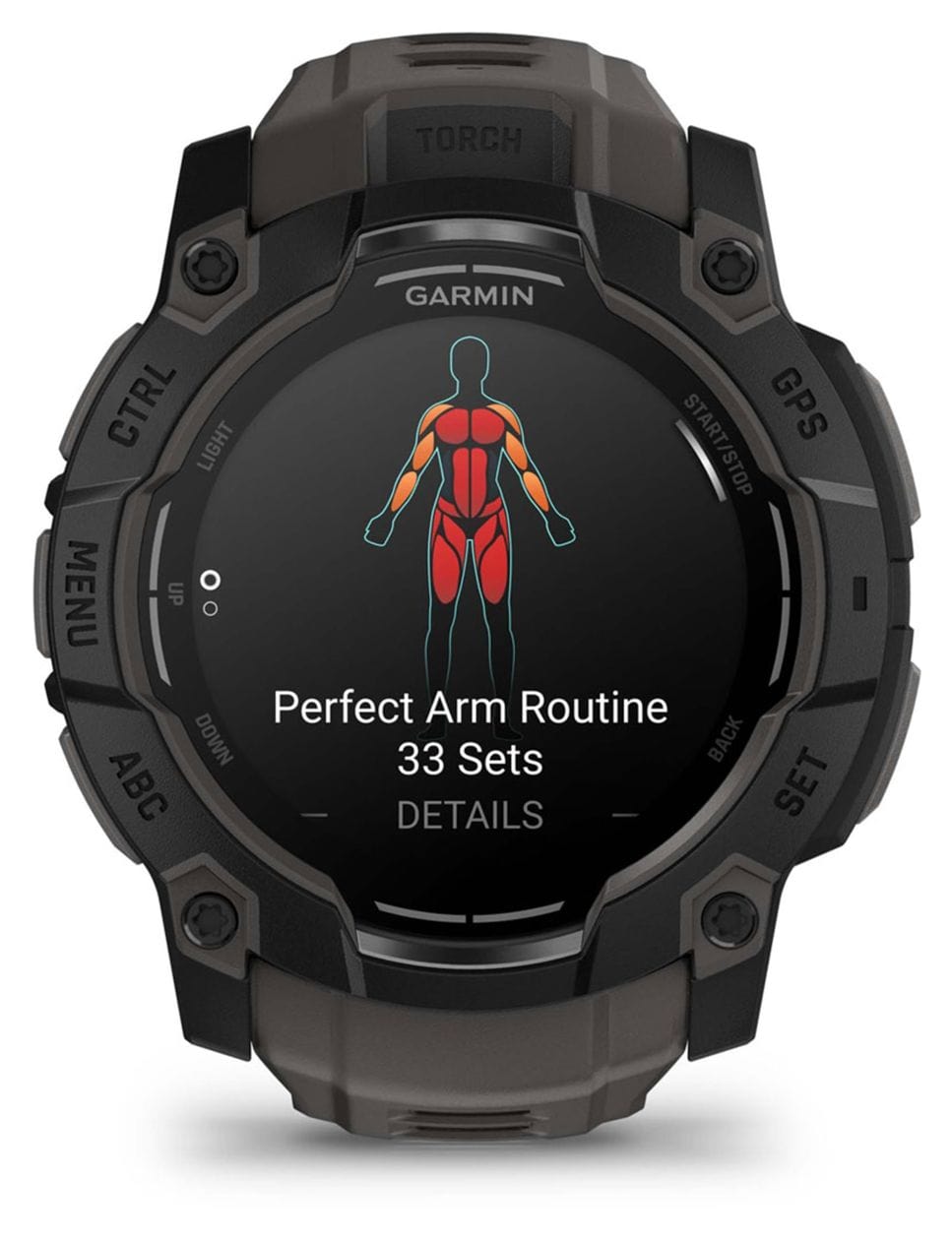 Instinct 3 Solar 50 mm Smartwatch Rund  (Schwarz) 
