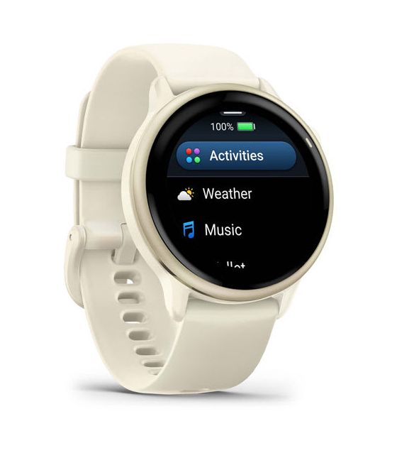 Vivoactive 6 42 mm  Smartwatch Rund 264 h  (Weiß) 