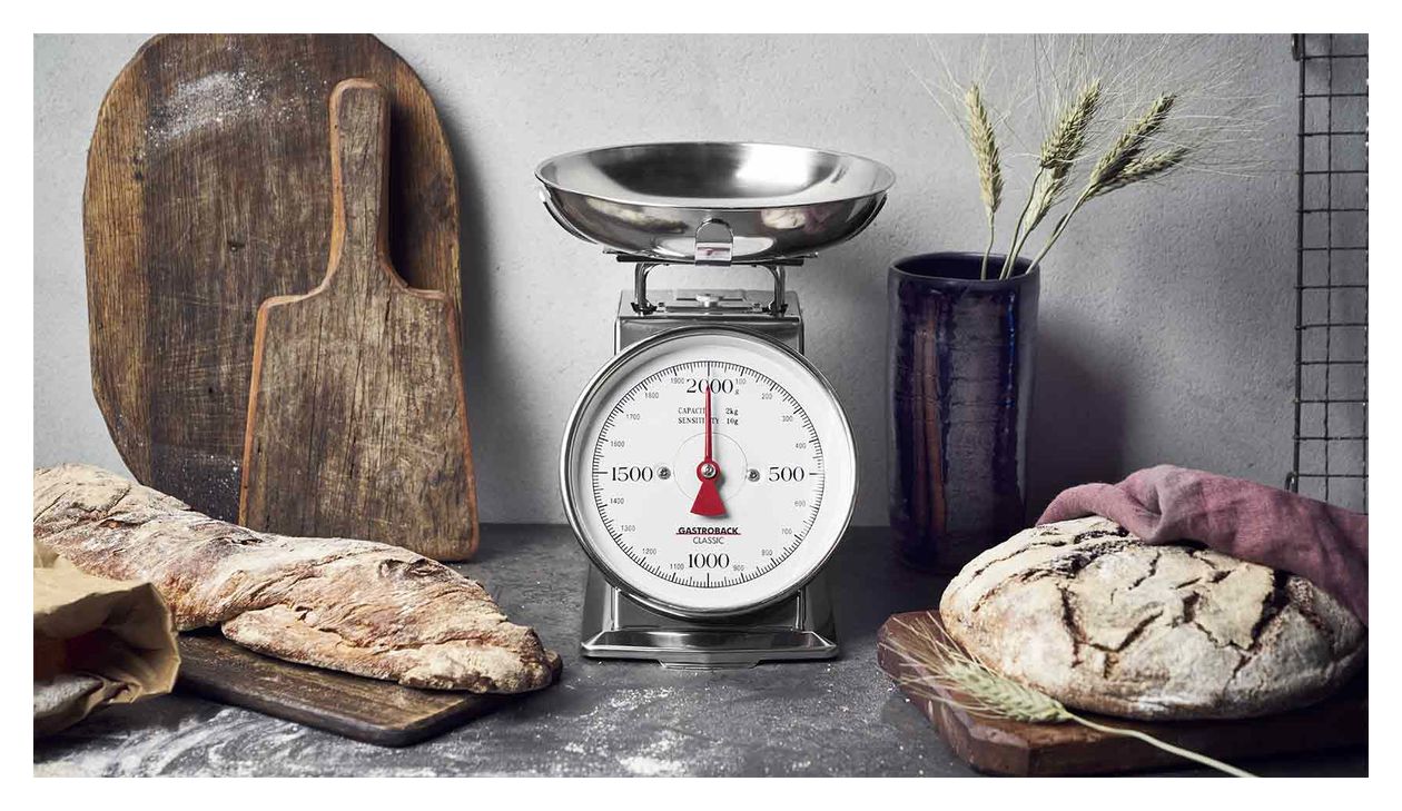 30102 Classic Mechanische Küchenwaage bis 2 kg Genauigkeit 10 g  (Edelstahl) 