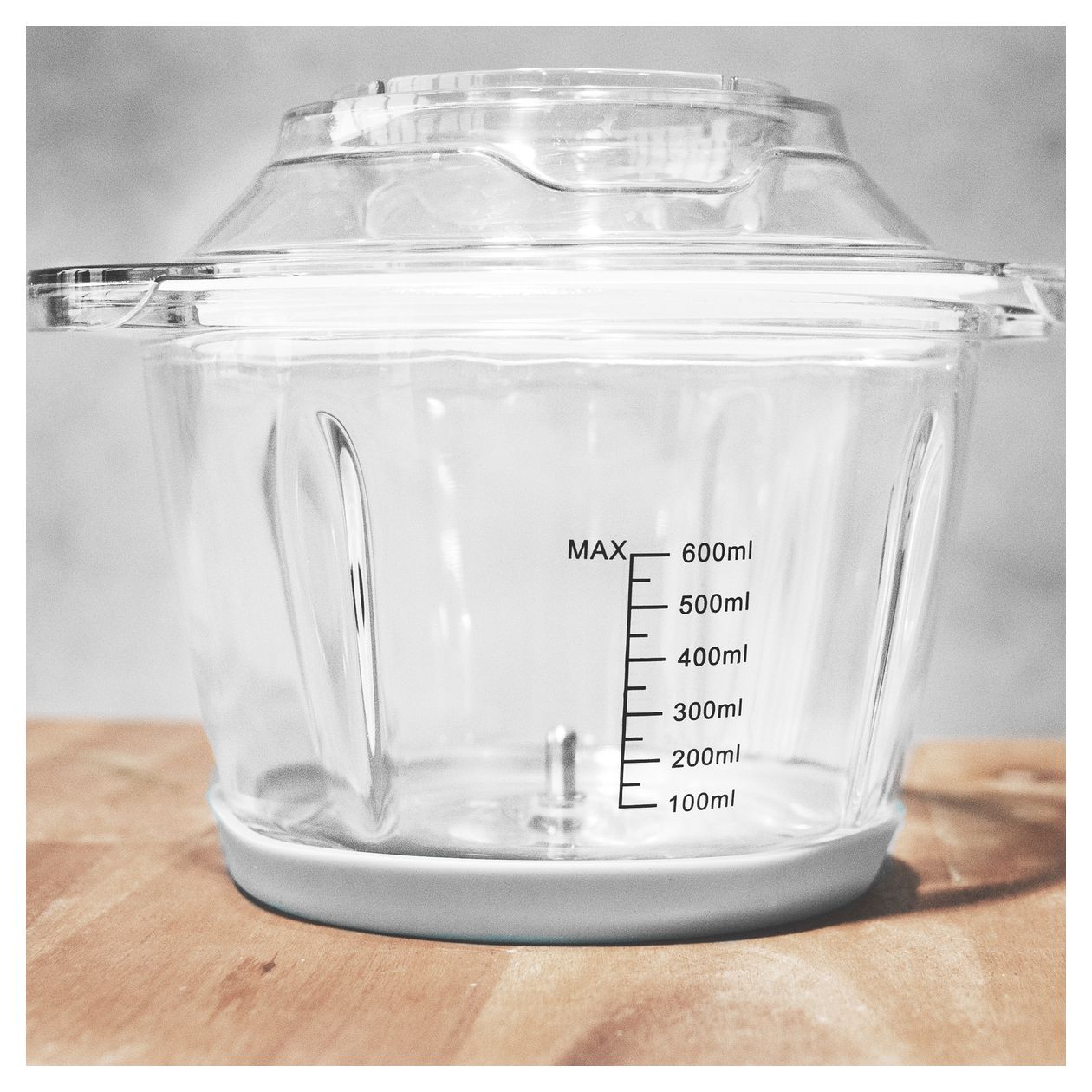 40961 Design Mini Chopper Plus Zerkleinerer 400 W 6 Klingen 0,6 l Glas Behälter (Edelstahl, Transparent) 