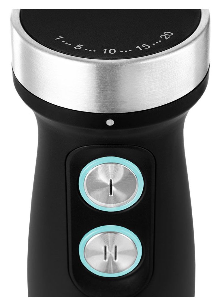 40972 Design Power Stabmixer Set 5-in-1 Stabmixer 1200 W 20 Stufen  (Schwarz, Edelstahl) 