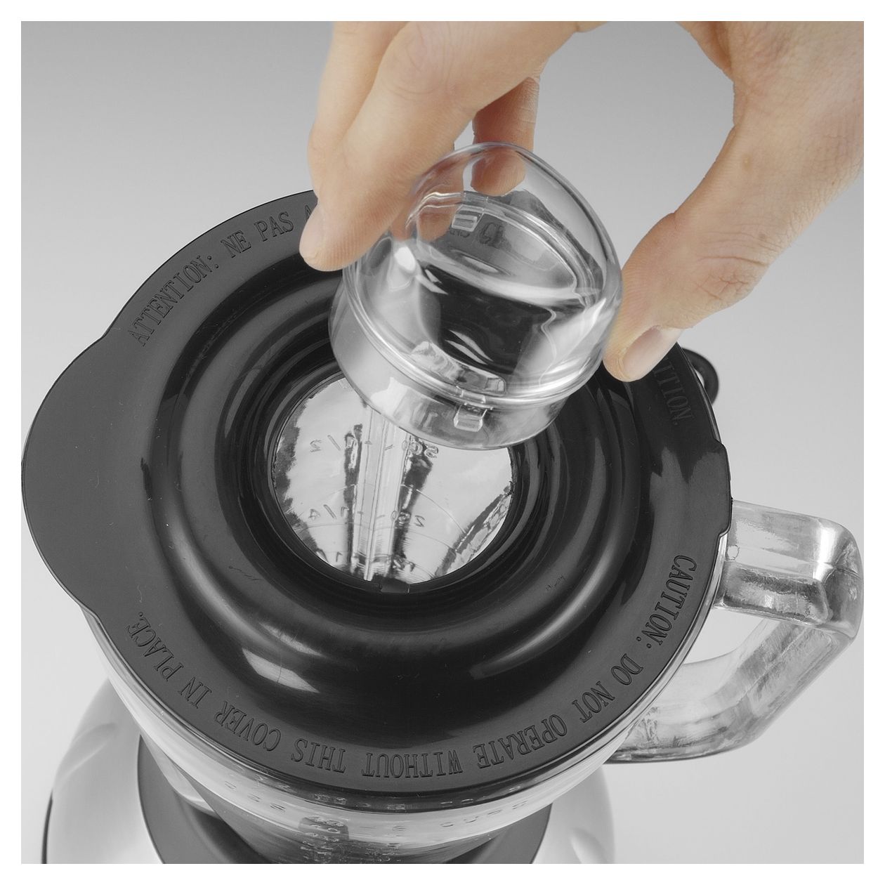 40999 Vital Mixer 1,5 l Standmixer 2 Geschwindigkeiten 850 W  (Schwarz, Edelstahl) 
