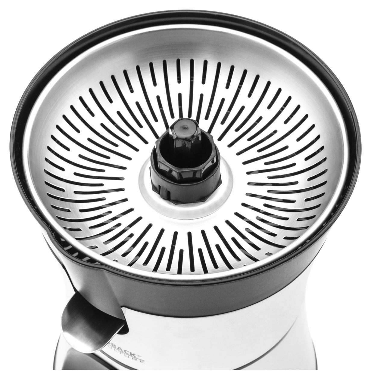 41138 Home Culture Zitruspresse 100 W  (Schwarz, Edelstahl) 