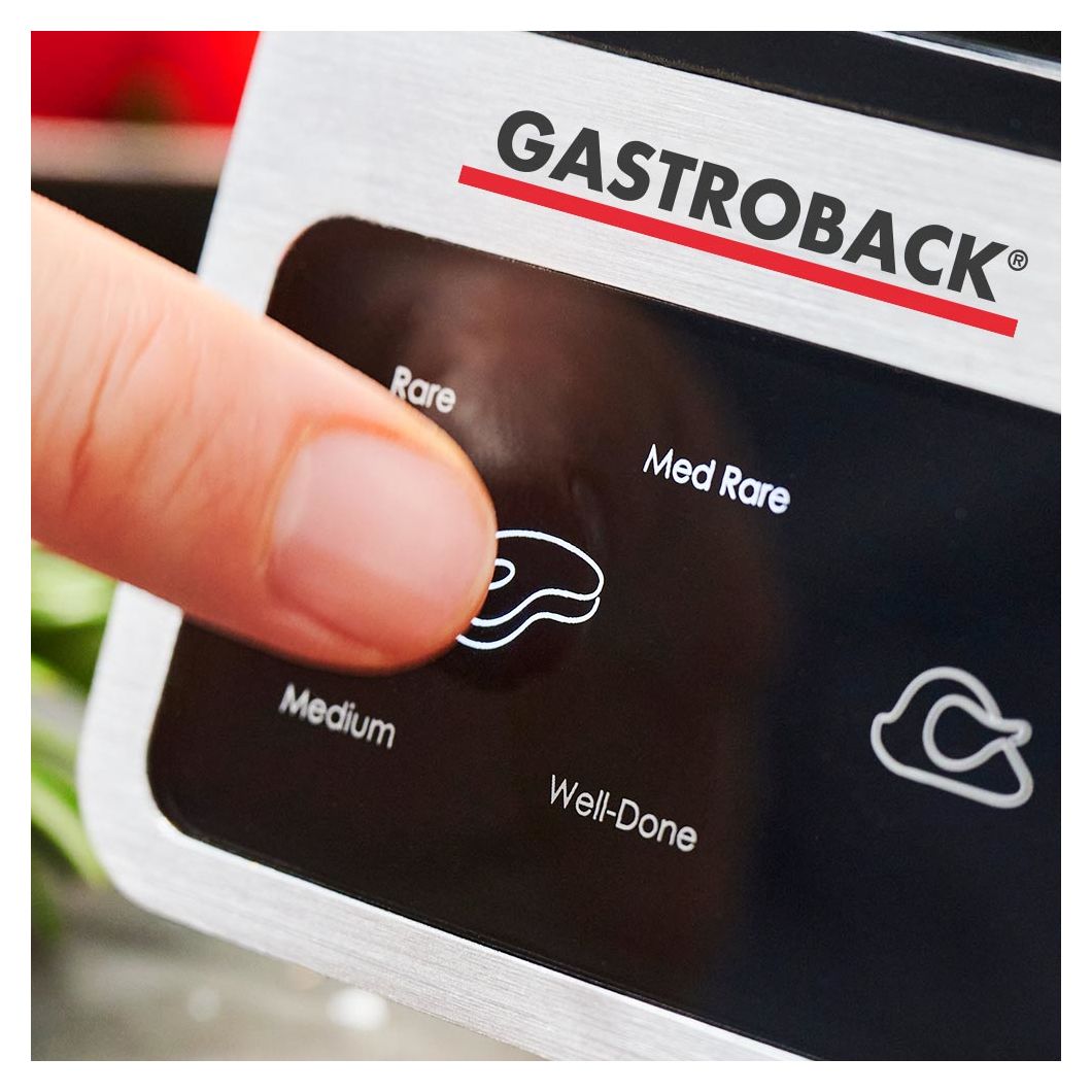 42542 Design BBQ Advanced Smart Kontaktgrill 2100 W mit 250 x 280 mm Fläche  (Schwarz, Edelstahl) 