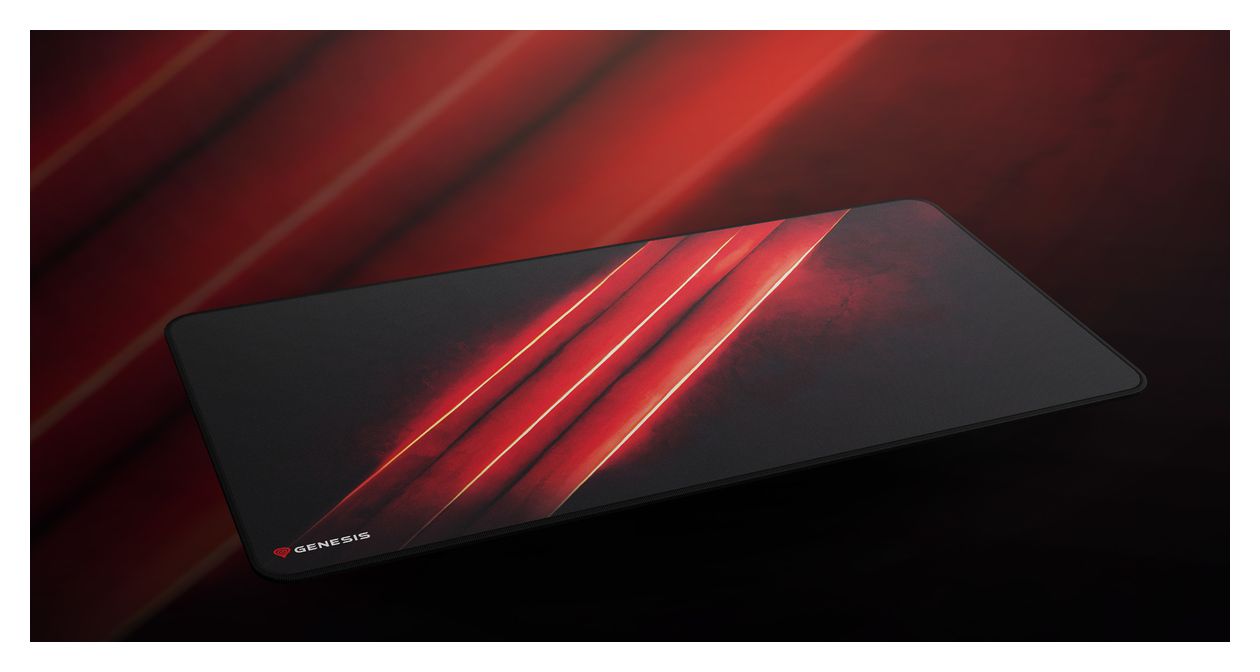 Carbon 500 Maxi Flash G2 Mauspad  (Schwarz, Rot) 