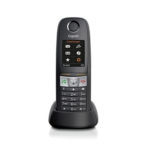E630HX Universal-Mobilteil TFT-Farbdisplay Freisprechen DECT-Telefon-Mobilteil  (Schwarz) 