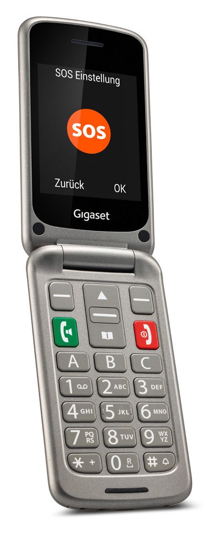 Gigaset GL590 2G expert MP Technomarkt (2.8 Zoll) Smartphone (Silber) 0,3 Dual 7,11 Sim cm von
