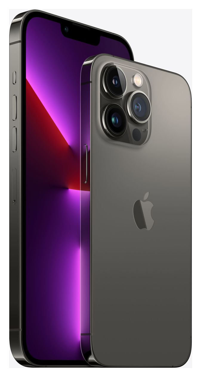 Apple iPhone 13 Pro Max refurbished 256 GB 5G Smartphone 17 cm (6.7 Zoll) IOS 12 MP Dreifach Kamera Dual Sim WiFi 6  (Graphit) 