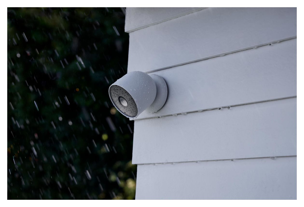 Nest Cam 1920 x 1080 Pixel IP-Sicherheitskamera IP65 Innen & Außen Nachtsicht  (Weiß) 