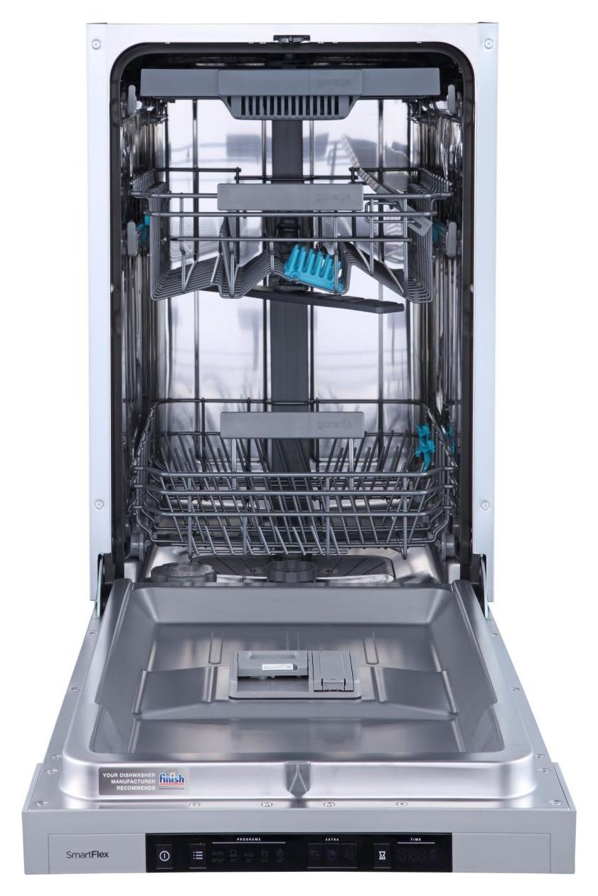 GI561D10SEB 45 cm Geschirrspüler teilintegriert (ohne Front) Leise 11 Maßgedecke aquaStop Funktion 