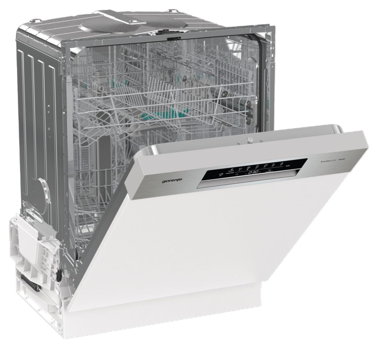 GI642E90X 60 cm Geschirrspüler teilintegriert (ohne Front) Leise 13 Maßgedecke aquaStop Funktion 