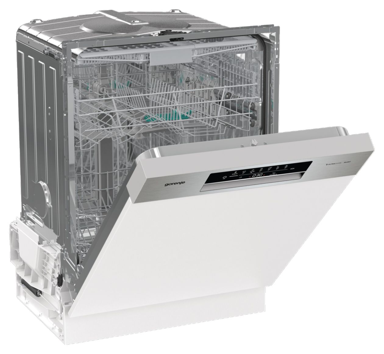 GI643D90X 60 cm Geschirrspüler teilintegriert (ohne Front) Leise 16 Maßgedecke aquaStop Funktion 