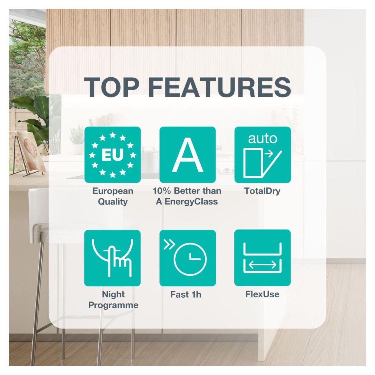 GV663A67 60 cm Geschirrspüler vollintegriert (ohne Front) Sehr leise 16 Maßgedecke aquaStop Funktion Auto Open 