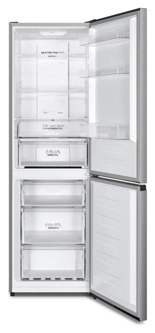 NRK619CAXL4 304 l / 97 l Kühl-Gefrierkombi freistehend NoFrost 155 kWh Jahr  (Grau) 