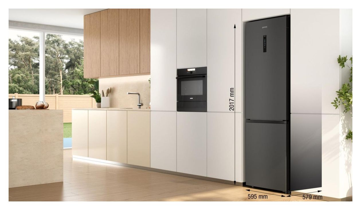 NRK620AABXL4 238 l / 98 l Kühl-Gefrierkombi freistehend 109 kWh Jahr  (Schwarz) 