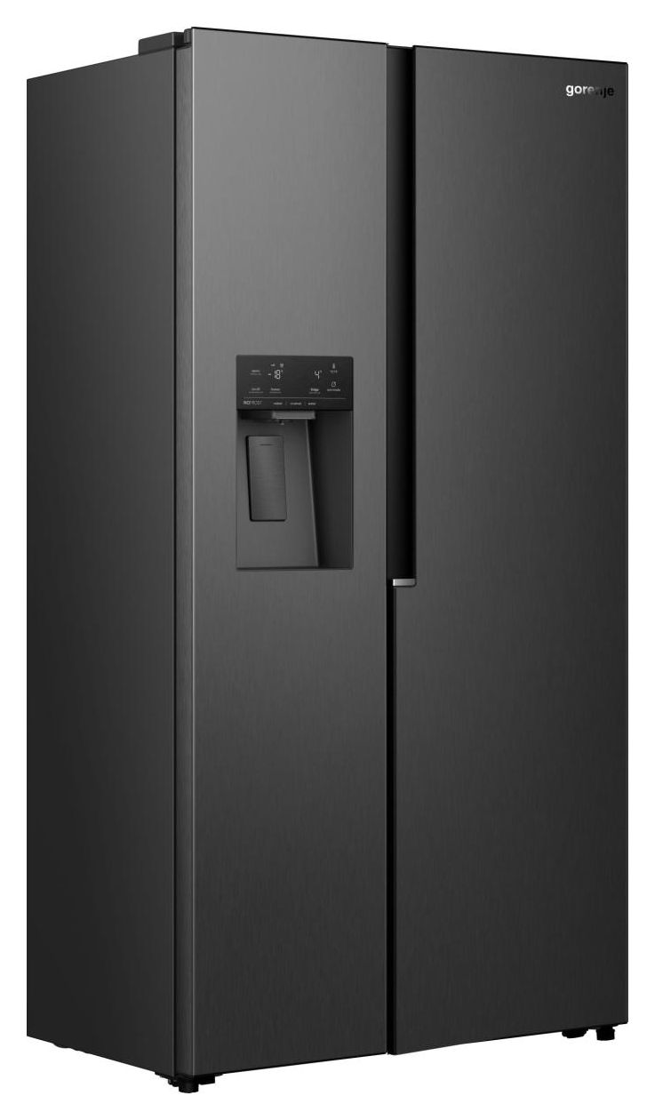 NRS917E61BX Side-by-Side Kühl-/ Gefrierkombination 347 l / 181 l 312 kWh NoFrost 1786 mm x 911 mm  (Schwarz, Edelstahl) 