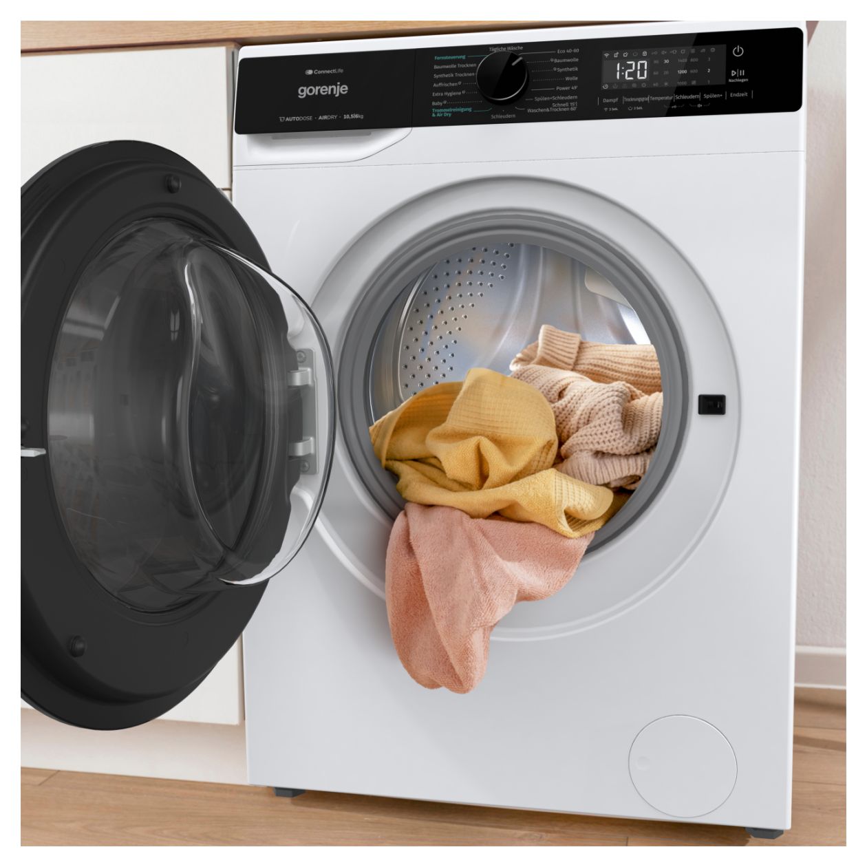 WD2PA1X64ADAAW 10,5 kg 6 kg Kondensations Waschtrockner 1400 U/min 