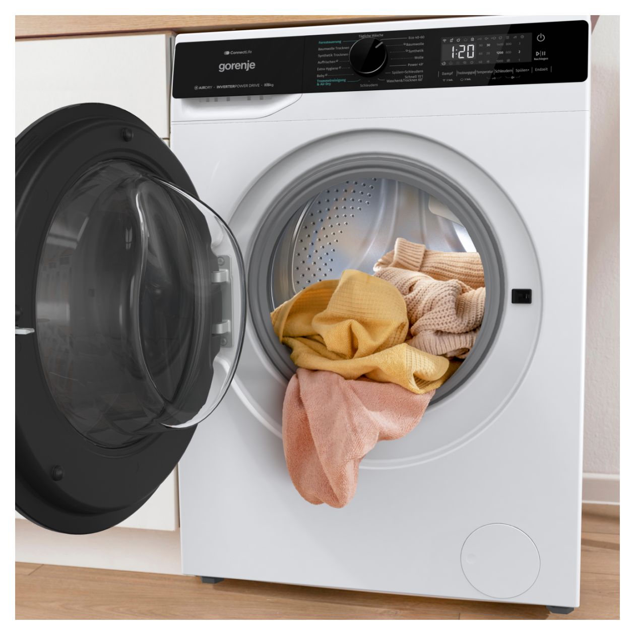 WD2PA854ADW/DE 8 kg 5 kg Kondensations Waschtrockner 1400 U/min 