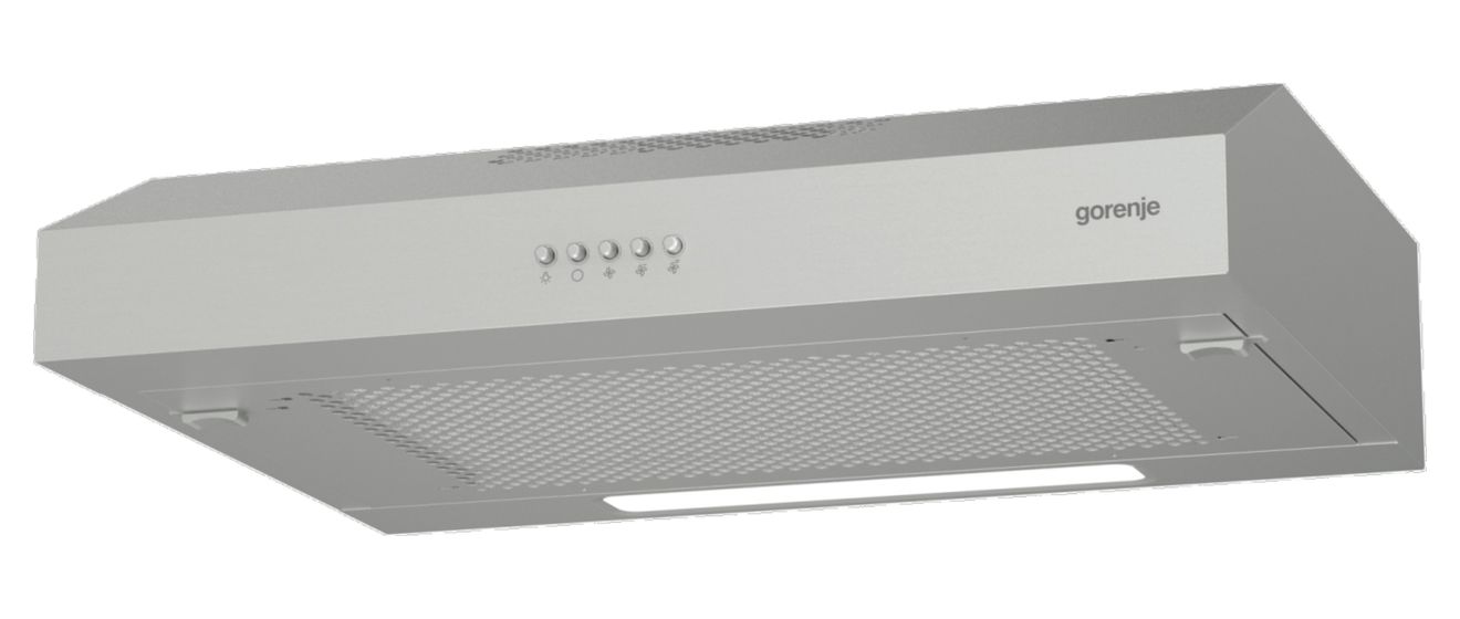 WHU629ES/S Abluft/Umluft Dunstabzugshaube/Esse Unterbau 60 cm (Silber) 