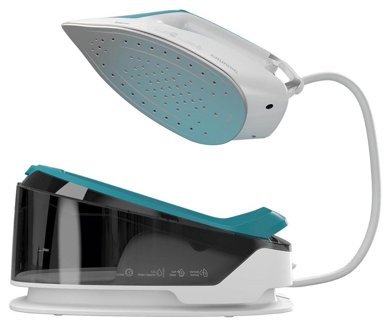 SIS6550 2400 W Dampfbügelstation 110 g/min  (Türkis, Weiß) 