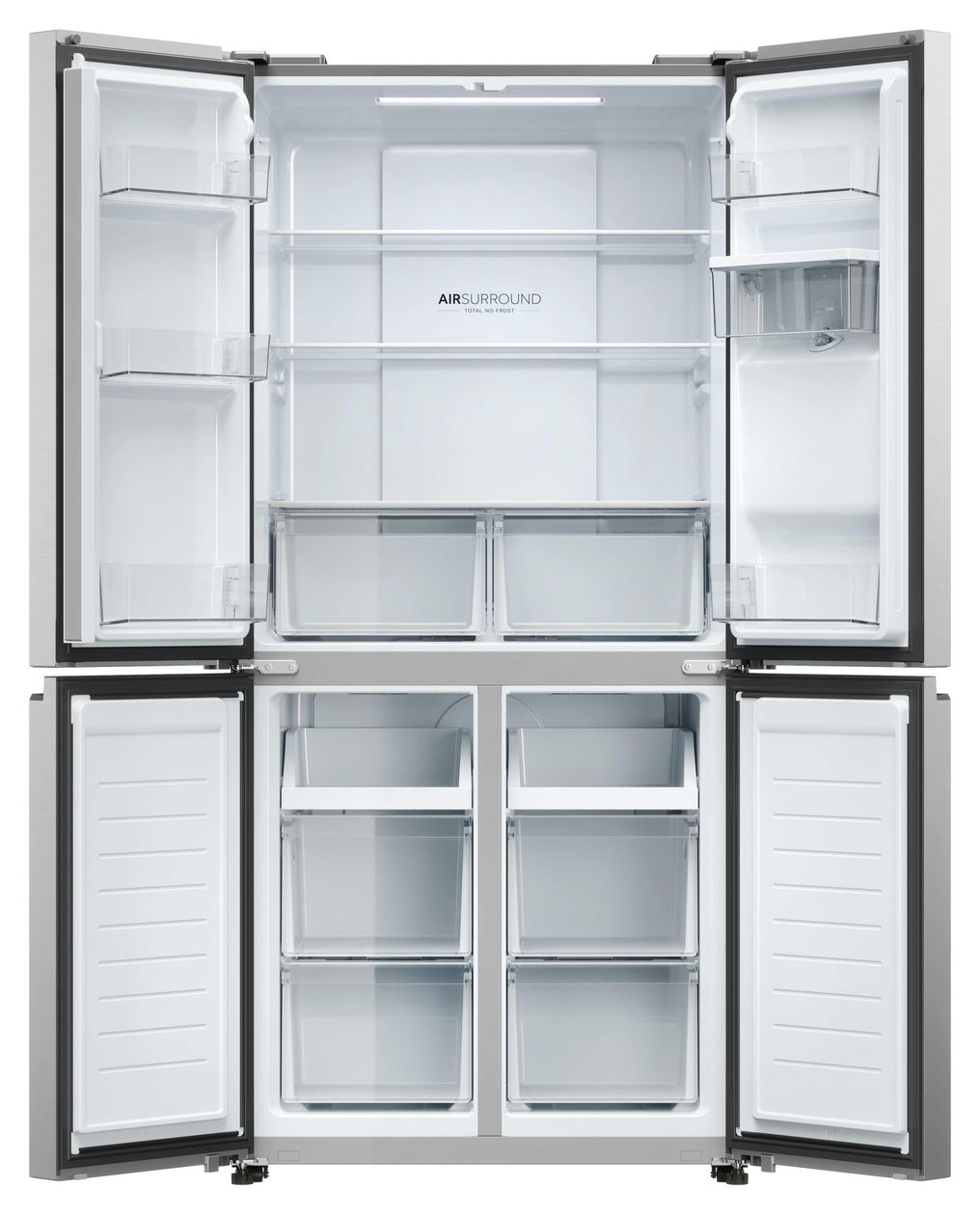 HCR3818DWMM Side-by-Side Kühl-/ Gefrierkombination 307 l / 156 l 232 kWh NoFrost 1815 mm x 833 mm  (Edelstahl) 