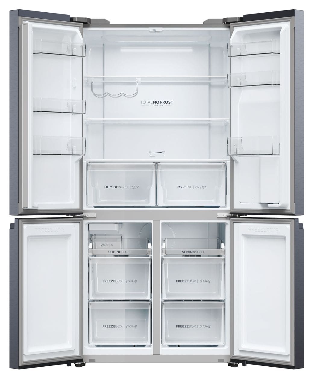 HCR5919EHMB Side-by-Side Kühl-/ Gefrierkombination 351 l / 174 l 330 kWh NoFrost 1900 mm x 908 mm  (Schwarz) 