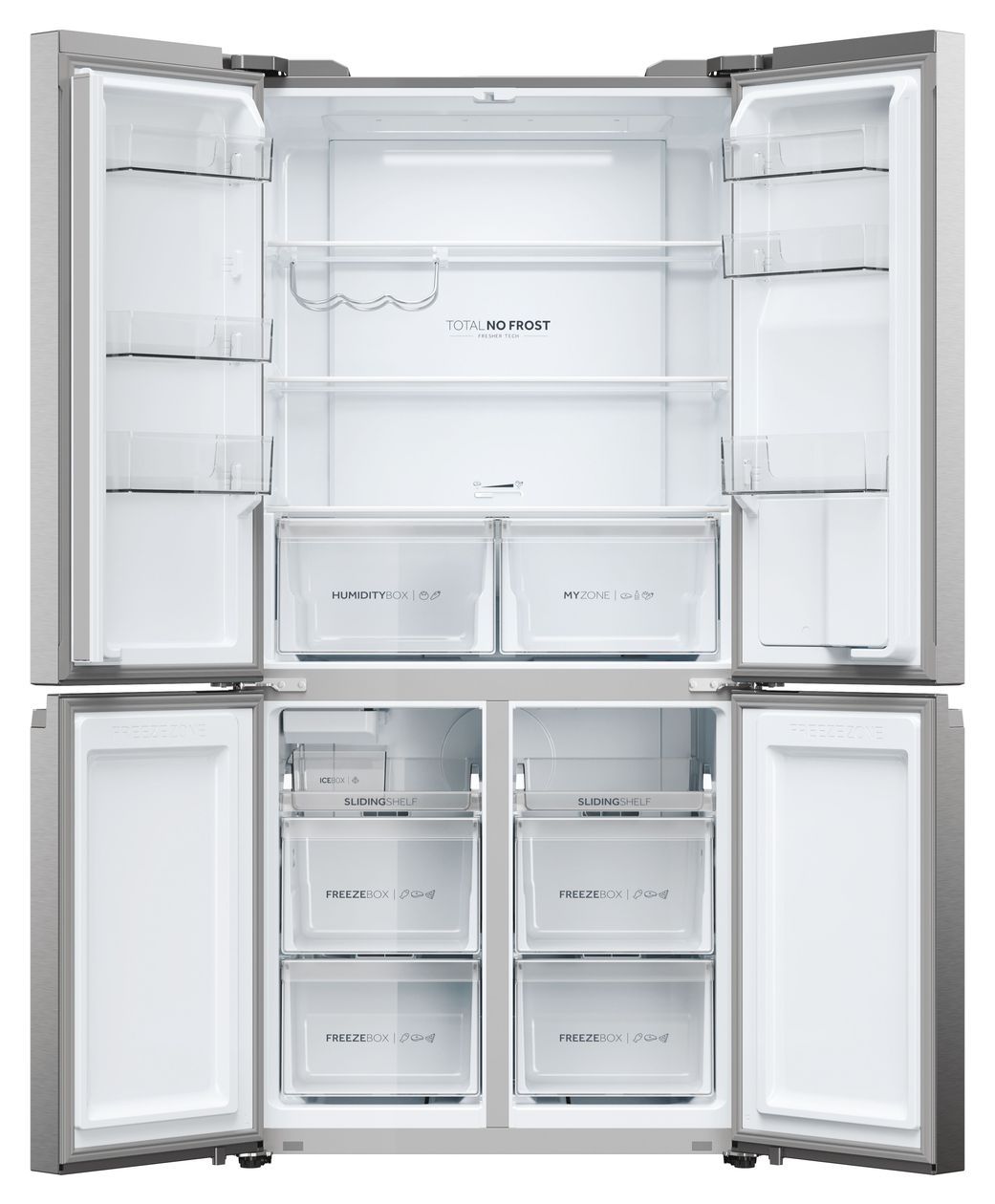 HCR5919EHMP Side-by-Side Kühl-/ Gefrierkombination 351 l / 174 l 329 kWh NoFrost 1900 mm x 908 mm  (Platin, Edelstahl) 
