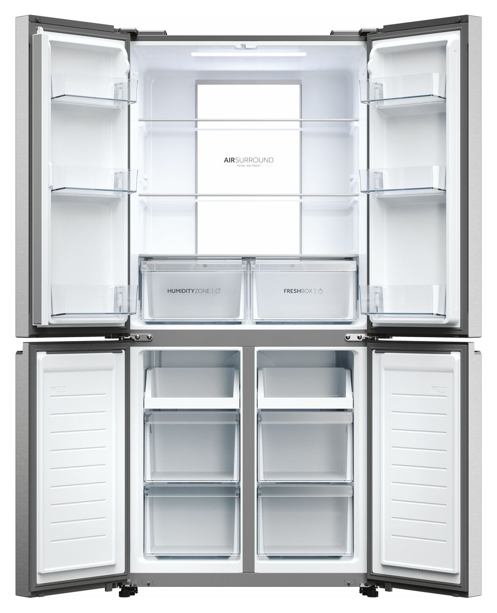 HCR7818DNMM Side-by-Side Kühl-/ Gefrierkombination 311 l / 156 l 226 kWh NoFrost 1815 mm x 833 mm  (Edelstahl) 