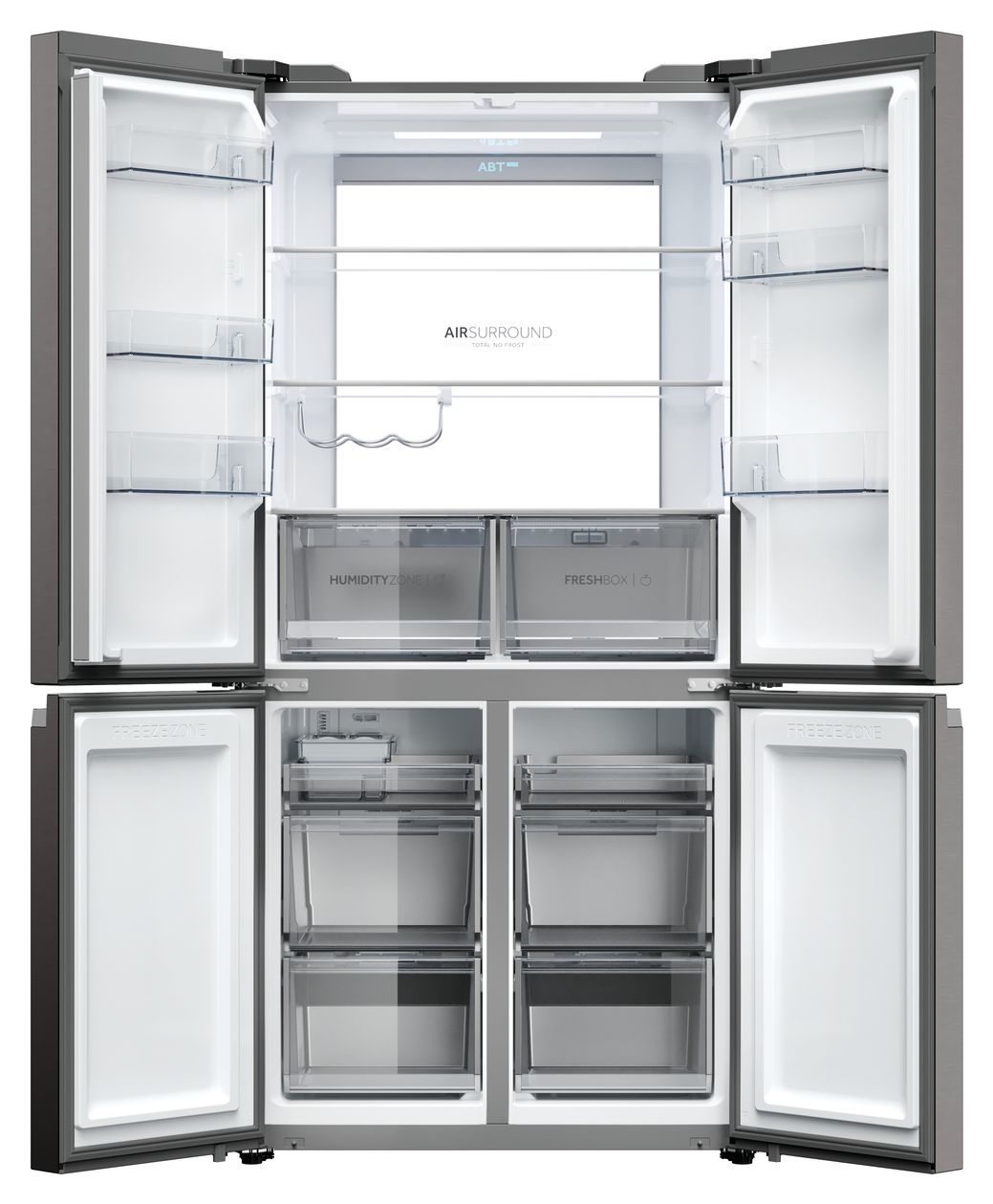 HCR79F19CNMD Side-by-Side Kühl-/ Gefrierkombination 422 l / 220 l 226 kWh NoFrost 1905 mm x 908 mm  (Platin, Edelstahl) 