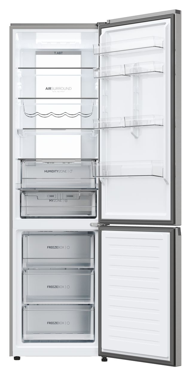 HDPW7620AANPK 289 l / 120 l Kühl-Gefrierkombi freistehend NoFrost 92 kWh Jahr  (Edelstahl) 