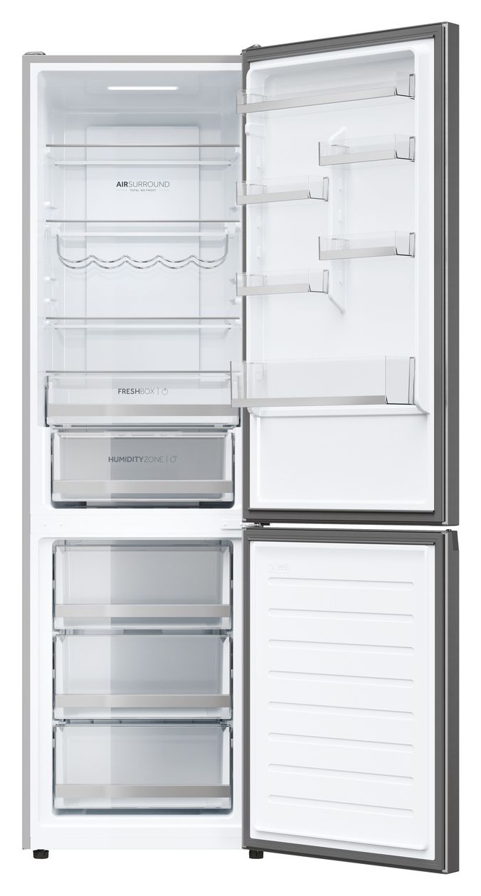 HDW5620CNPK 258 l / 119 l Kühl-Gefrierkombi freistehend NoFrost 169 kWh Jahr  (Silber) 