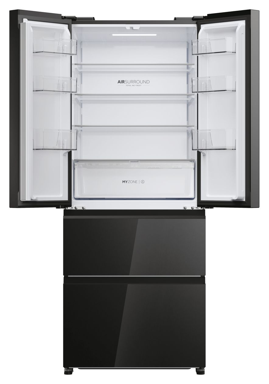 HFR3718ENGB Side-by-Side Kühl-/ Gefrierkombination 262 l / 140 l 287 kWh NoFrost 1775 mm x 700 mm  (Schwarz) 