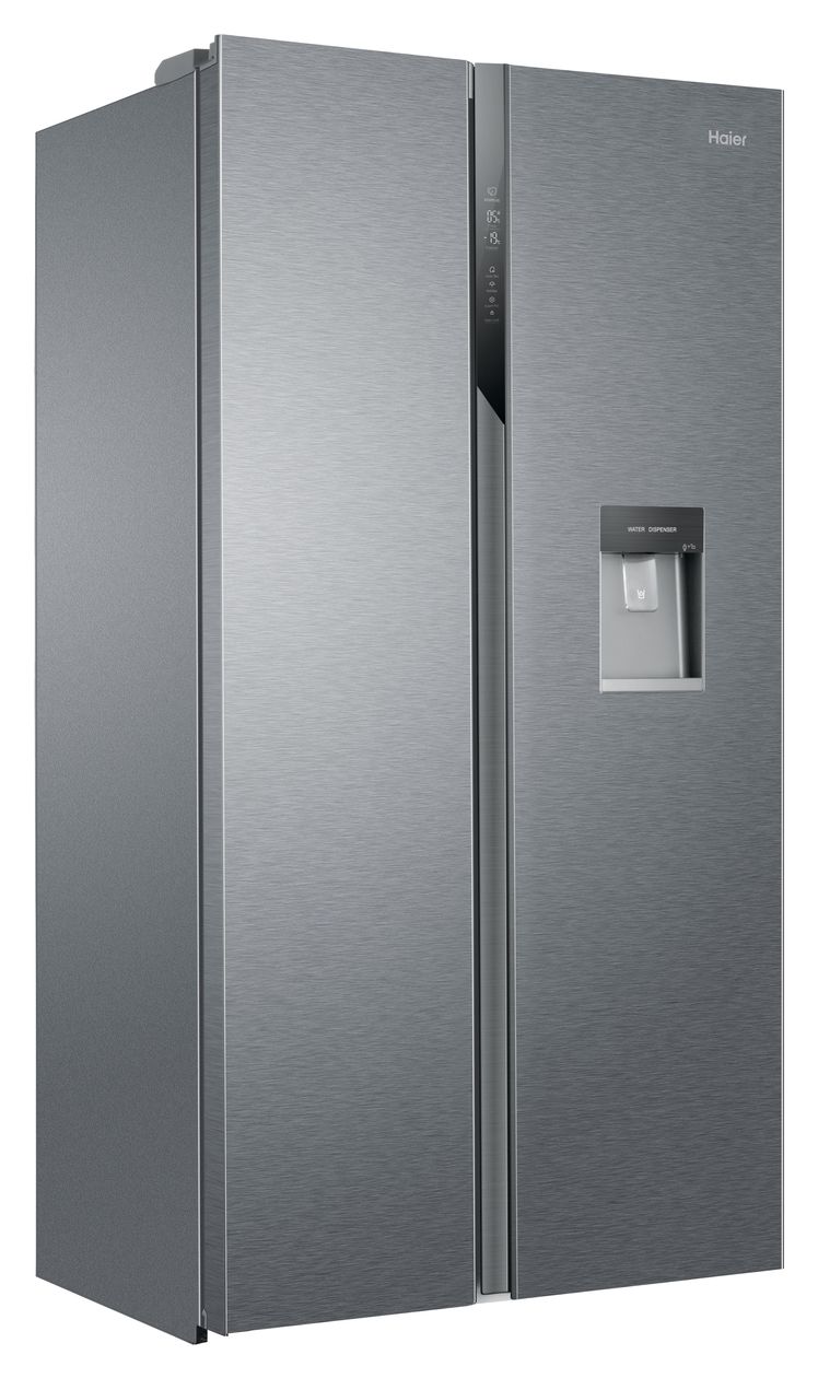 HSR3918EWPG Side-by-Side Kühl-/ Gefrierkombination 330 l / 191 l 317 kWh NoFrost 1775 mm x 908 mm  (Silber) 