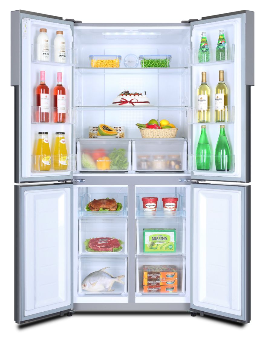 HTF-456DM6 Side-by-Side Kühl-/ Gefrierkombination French Door 314 l / 154 l 320 kWh NoFrost 1800 mm x 833 mm  (Edelstahl) 