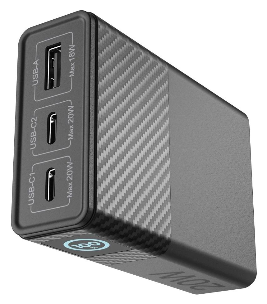 201761 Power Pack 10000 mAh Powerbank USB Typ-C  (Schwarz) 