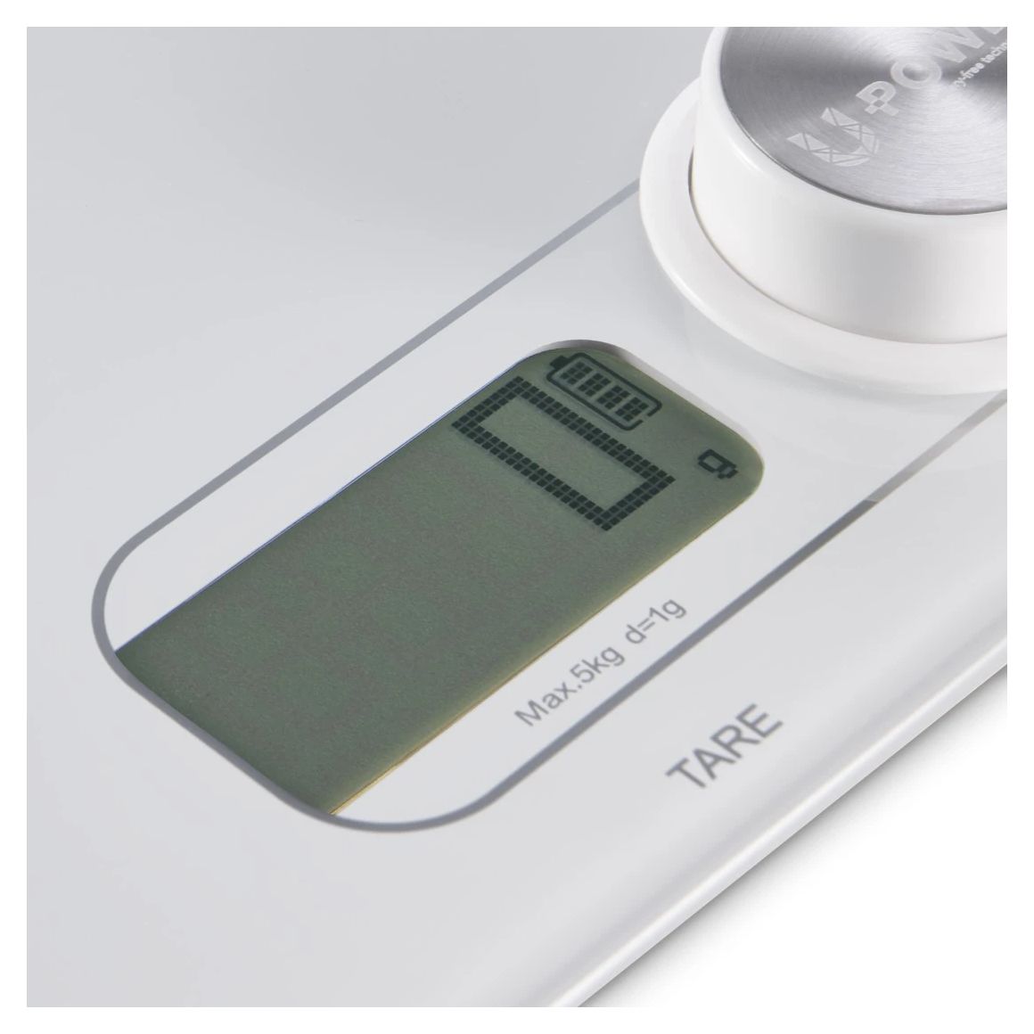 002912 Elektronische Küchenwaage bis 5 kg Genauigkeit 1 g  (Weiß) 