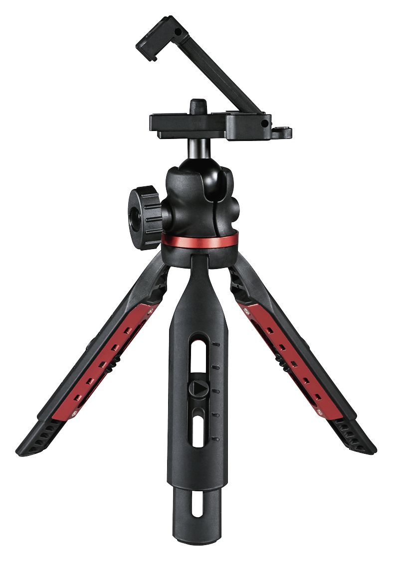 004630 Solid 19B 3 Bein(e) Stativ Smartphone/Tablet  (Schwarz, Rot) 